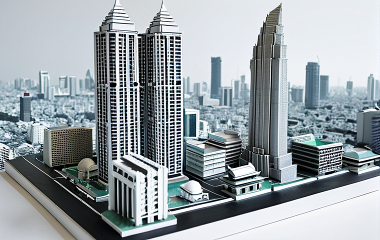 **Image Prompt:** A modern architectural blueprint overlaid with Thai legal code excerpts, emphasizing building control laws and urban planning regulations. The scene includes miniature figures of architects intensely studying the documents, with a subtle background showcasing Bangkok's skyline. Focus on conveying the importance of legal compliance in architectural design.