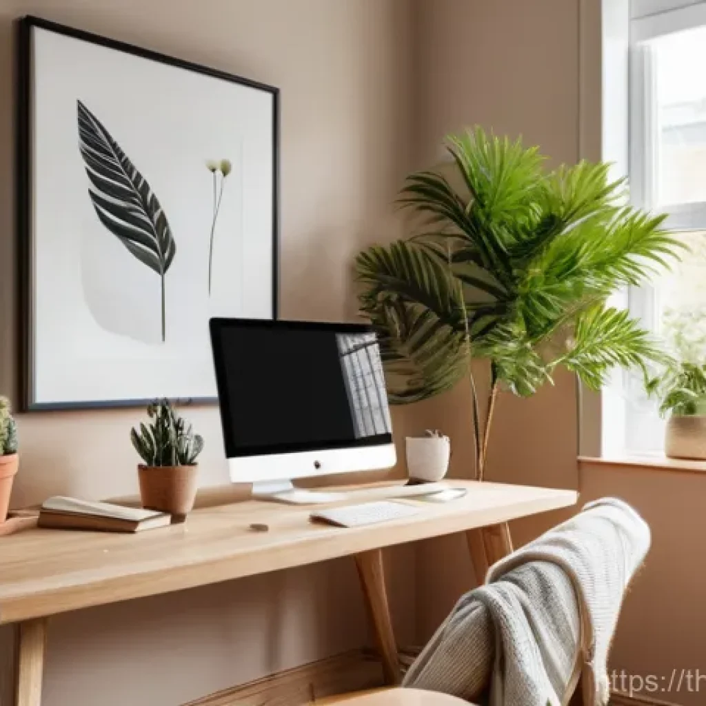건축 설계와 인간 중심 접근 사례 연구 - **Prompt:** A serene and brightly lit home office or living room space designed with human-centered ...