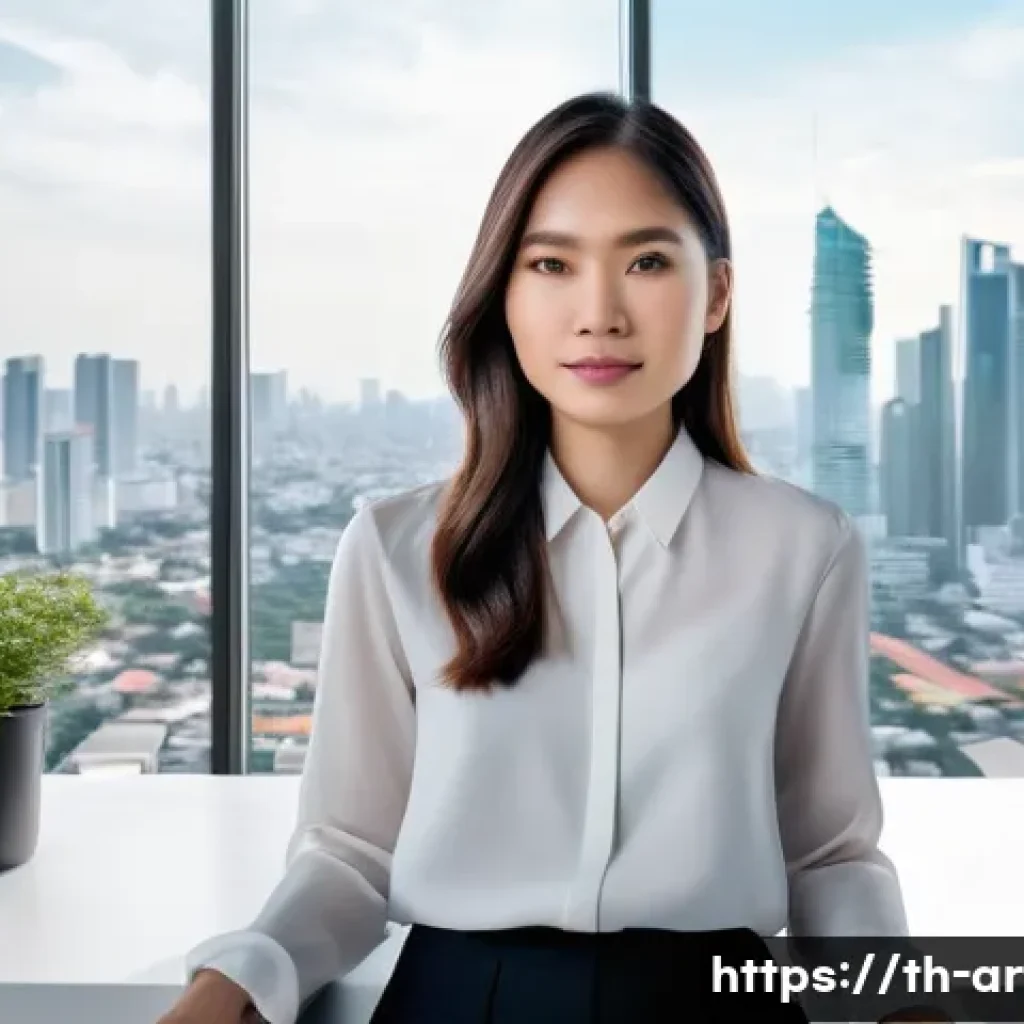 건축 실무에서의 자기 계발 노하우 - **Prompt 1: The Digitally Empowered Architect**
    "A young Thai female architect, with a focused a...