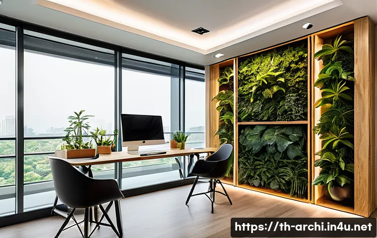 건축 설계와 사용자 경험의 중요성 - A modern Thai office interior designed with user behavior analysis in mind, featuring clearly separa...