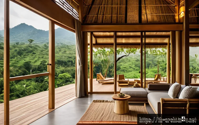 건축가의 지속 가능한 디자인 실천 사례 - A modern eco-friendly Thai holiday home in Chiang Mai built primarily with natural bamboo structures...